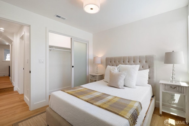 69 Lobos St, San Francisco, CA 94112 - bedroom with light wood finished floors and a closet