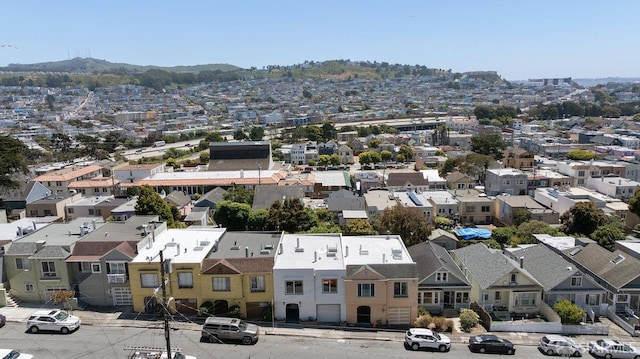 69 Lobos St, San Francisco, CA 94112 - aerial view of residential area with a mountain backdrop