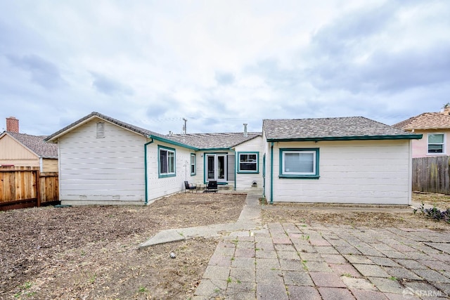 311 Linden Ave, San Bruno, CA 94066 - rear view of property featuring a patio and a fenced backyard