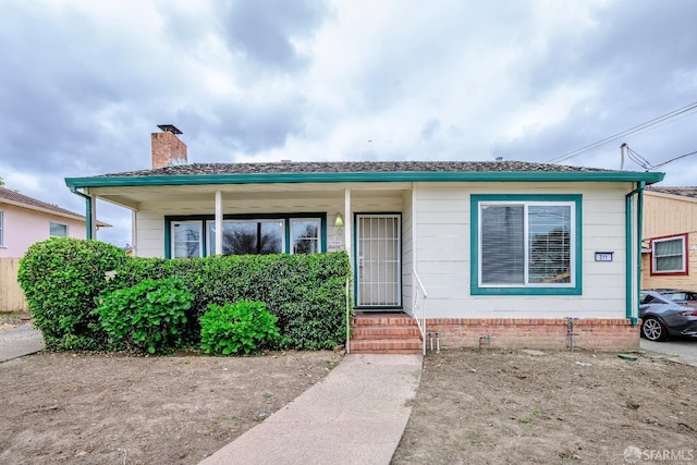 311 Linden Ave, San Bruno, CA 94066 - view of front facade with a chimney