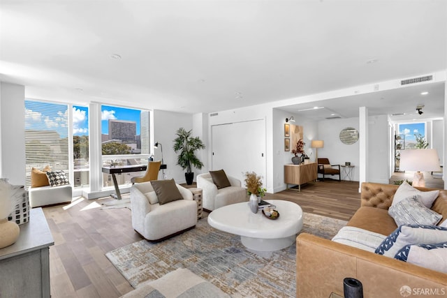 555 Fulton St Unit 519, San Francisco, CA 94102 - living room with wood finished floors
