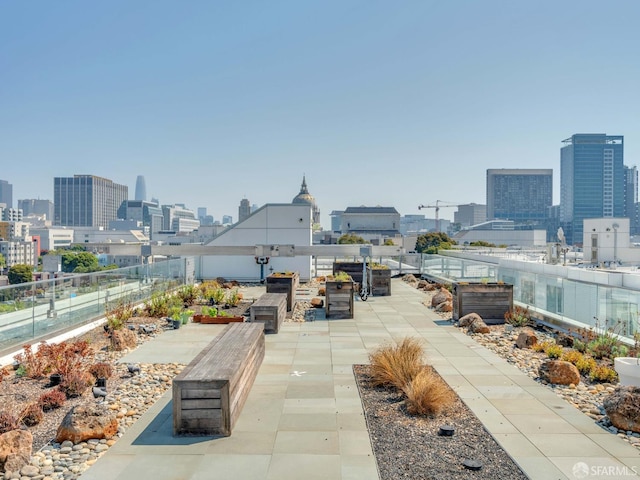 555 Fulton St Unit 519, San Francisco, CA 94102 - view of patio with a view of skyline