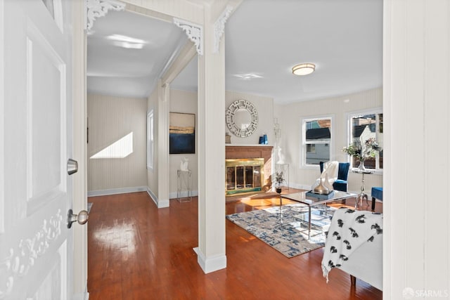 interior space featuring hardwood / wood-style floors