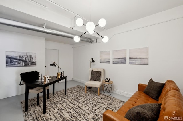 112 S Lake Merced Hls, San Francisco, CA 94132 - office area with finished concrete flooring