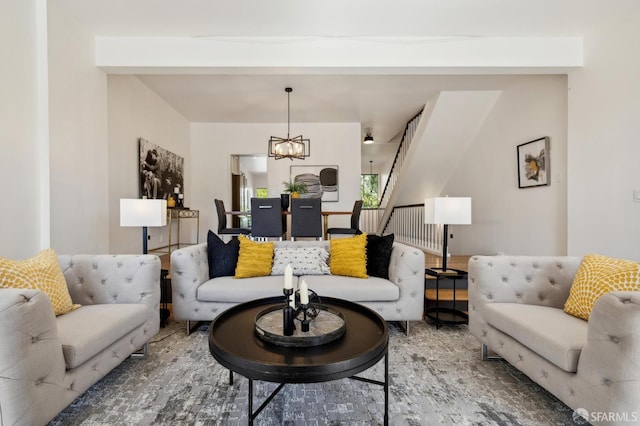 112 S Lake Merced Hls, San Francisco, CA 94132 - living area featuring a chandelier