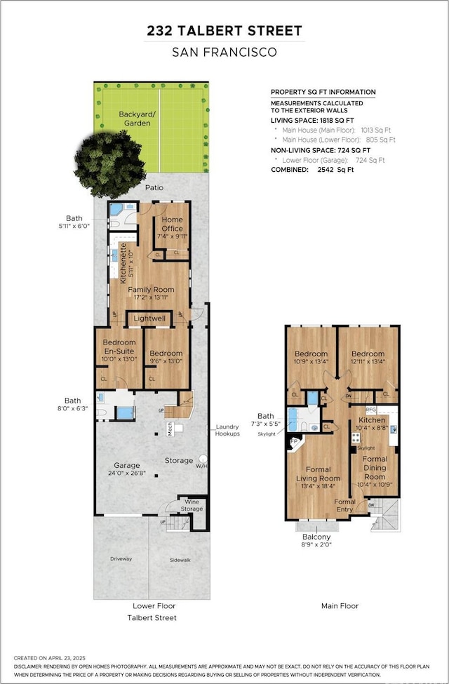 232 Talbert St, San Francisco, CA 94134 - floor plan / room layout