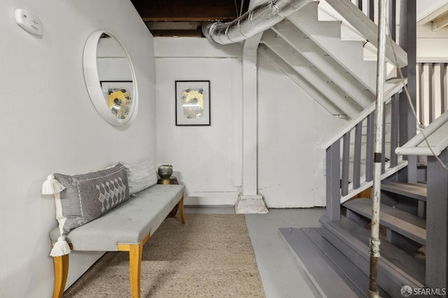 232 Talbert St, San Francisco, CA 94134 - below grade area featuring stairway