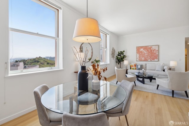 355 Buena Vista E Avenue 605W, San Francisco, CA 94117 - dining room with baseboards and wood finished floors