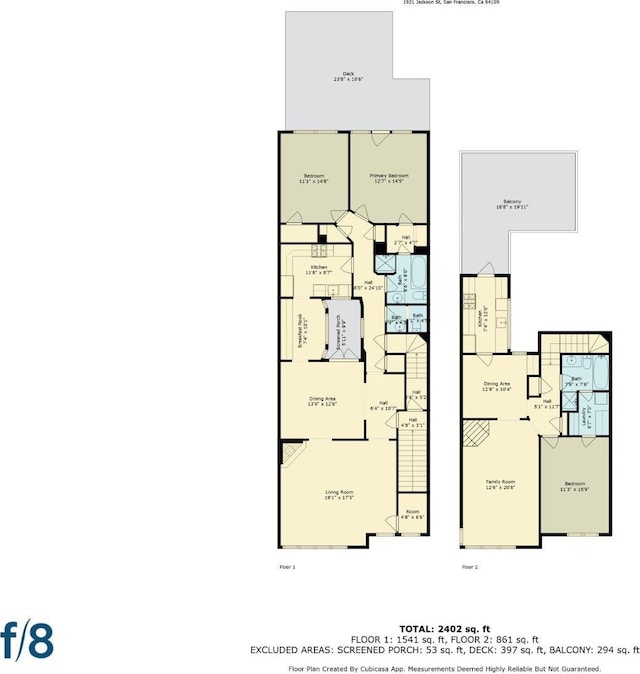 1921-1923 Jackson St, San Francisco, CA 94109 - plan