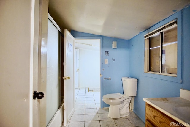 3838 Buell St, Oakland, CA 94619 - full bath featuring vanity, tile patterned floors, a tub, and toilet