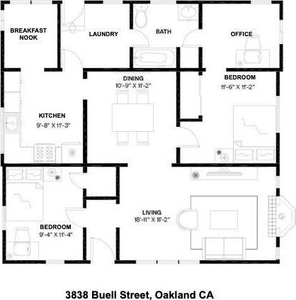 3838 Buell St, Oakland, CA 94619 - plan