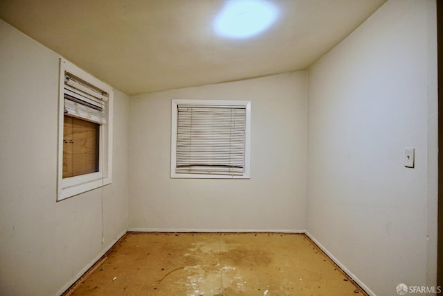 3838 Buell St, Oakland, CA 94619 - empty room featuring baseboards and lofted ceiling