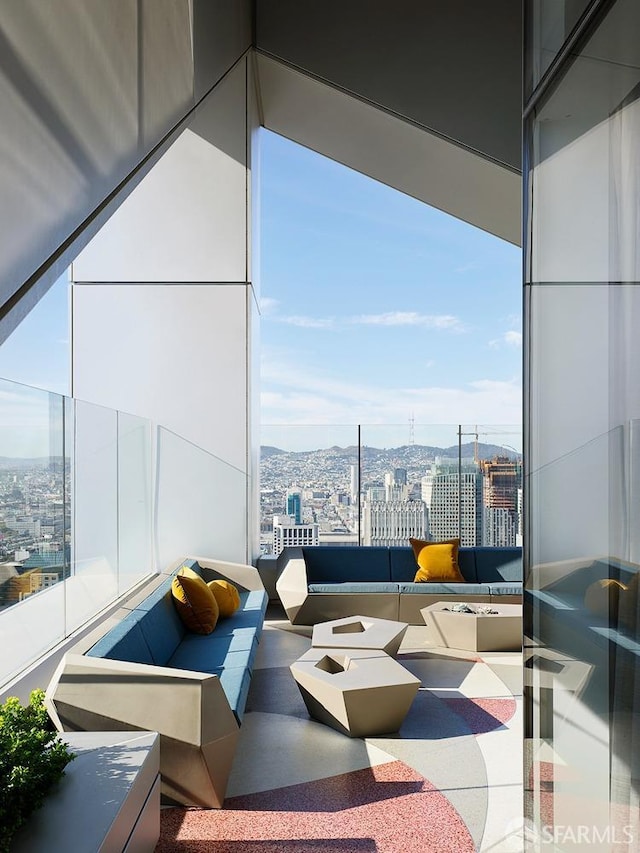 181 Fremont St Unit 62B, San Francisco, CA 94105 - living room featuring a view of city