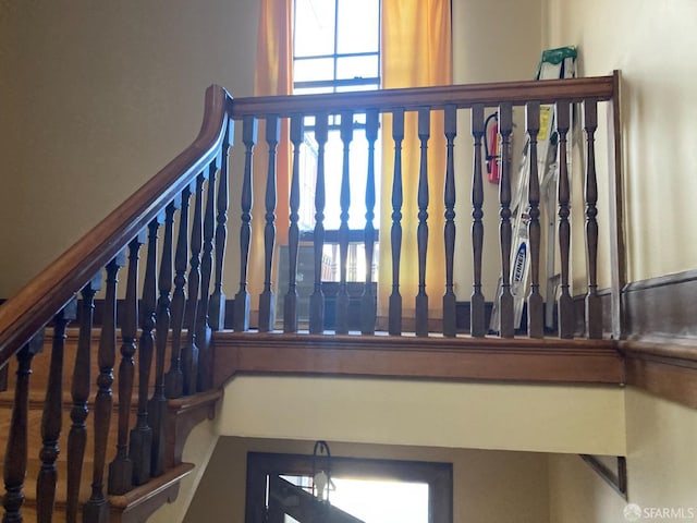 view of staircase