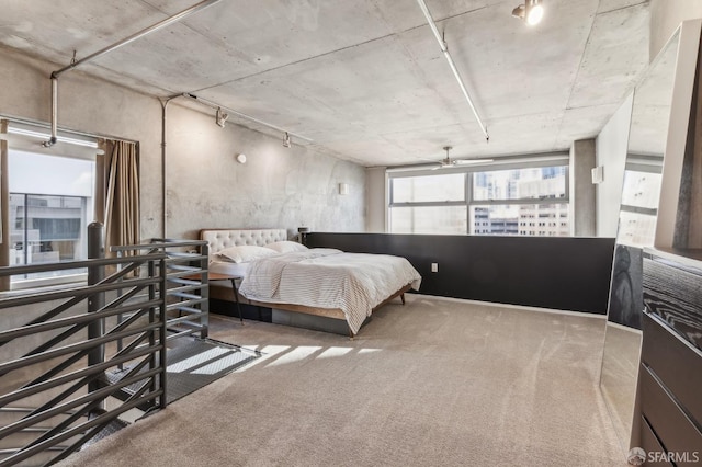 bedroom featuring carpet flooring