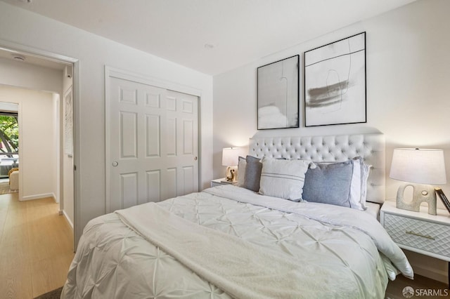 229 Cypress Point Dr, Mountain View, CA 94043 - bedroom featuring wood finished floors and a closet