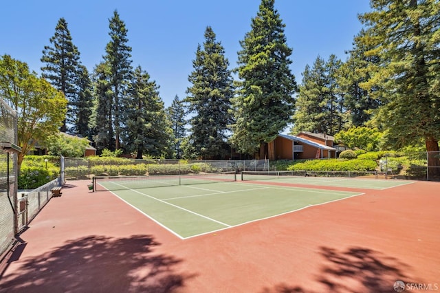 229 Cypress Point Dr, Mountain View, CA 94043 - view of tennis court featuring community basketball court
