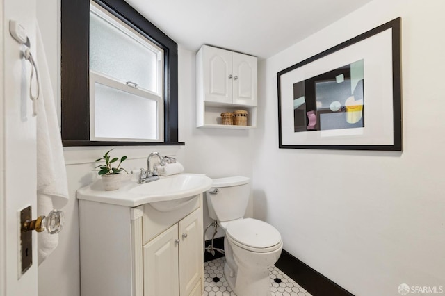 4145 Emerald St, Oakland, CA 94609 - bathroom with vanity and tile patterned flooring