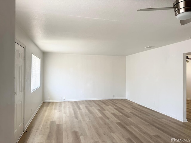 1200 Lemontree Way Unit 1, Antioch, CA 94509 - empty room with ceiling fan and light wood finished floors