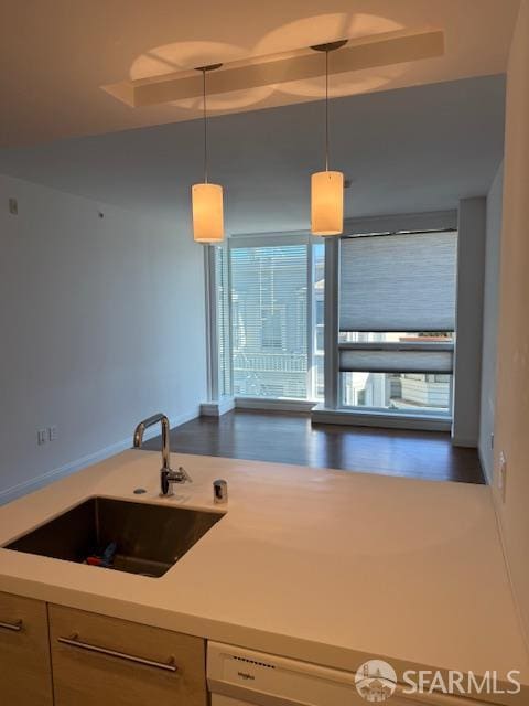 555 Fulton St Unit 322, San Francisco, CA 94102 - kitchen featuring light countertops and hanging light fixtures