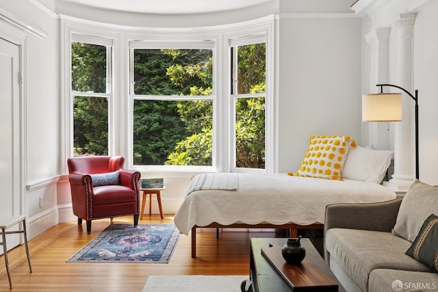 1932 Fell St Unit 1, San Francisco, CA 94117 - bedroom featuring multiple windows, wood finished floors, and baseboard heating
