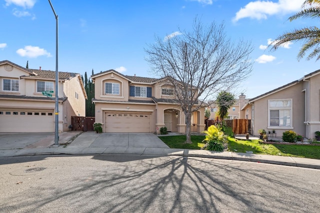 front of property featuring a garage