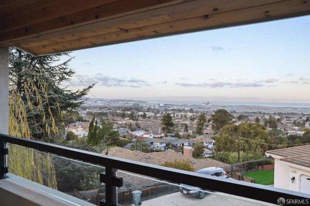 view of balcony