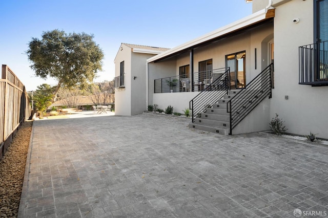 exterior space with a patio