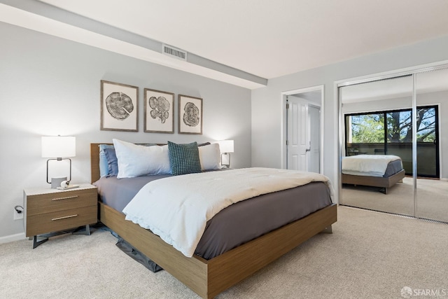 1541 Moraga Way, Moraga, CA 94556 - bedroom with light colored carpet, baseboards, and a closet