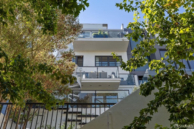 exterior space with a balcony