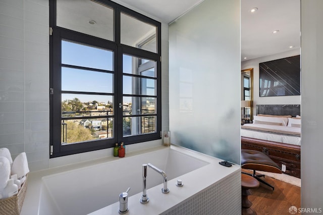 bathroom with a bathing tub