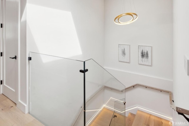 2287 45th Ave, San Francisco, CA 94116 - stairs featuring wood finished floors