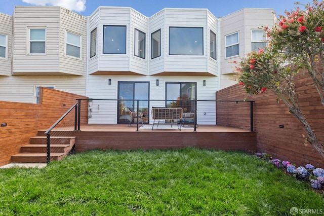 2287 45th Ave, San Francisco, CA 94116 - rear view of property with a deck