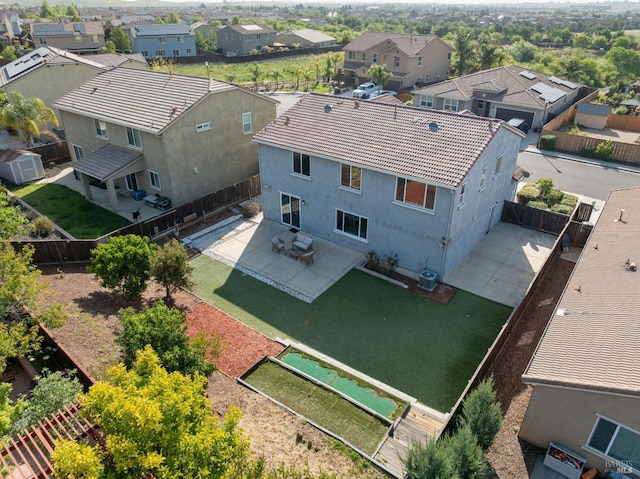 birds eye view of property featuring a residential view