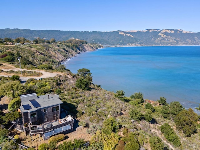 272 Ocean Pkwy, Bolinas, CA 94924 - view of subject property with a water and mountain view and a heavily wooded area