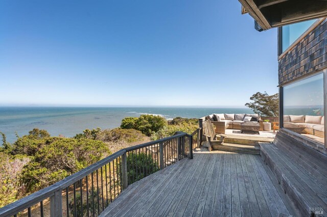 272 Ocean Pkwy, Bolinas, CA 94924 - deck with a water view