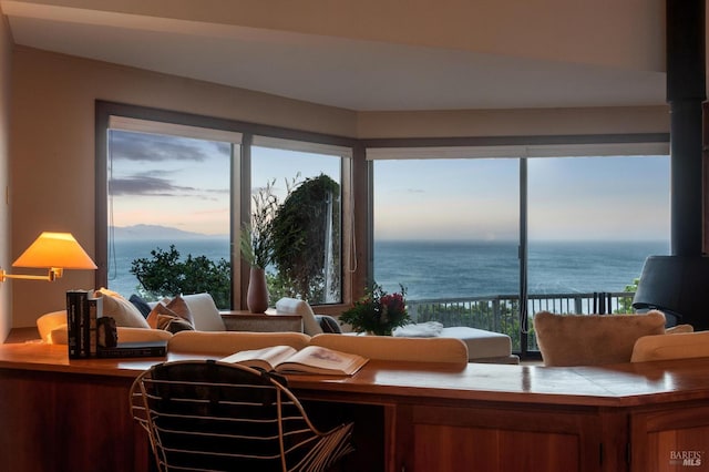 272 Ocean Pkwy, Bolinas, CA 94924 - living room featuring healthy amount of natural light and a water view