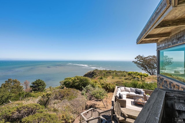 272 Ocean Pkwy, Bolinas, CA 94924 - water view with an outdoor fire pit
