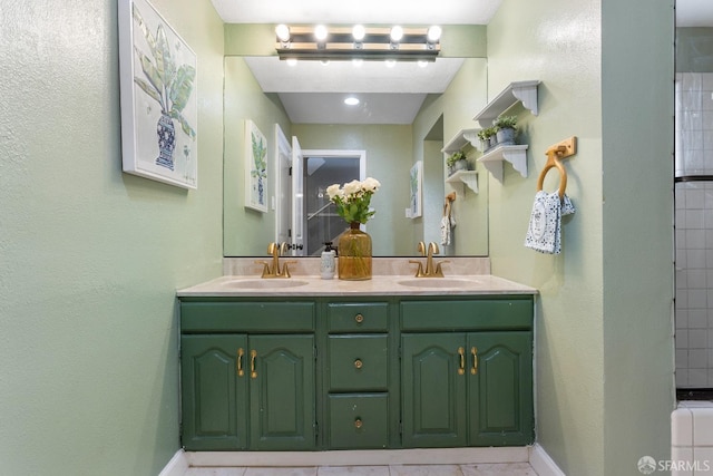 bathroom featuring vanity