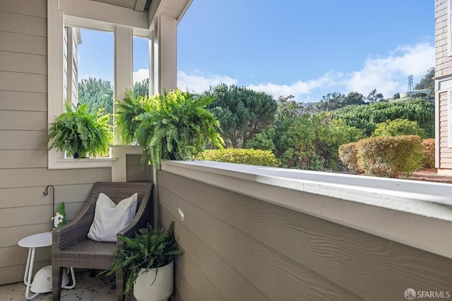 view of balcony