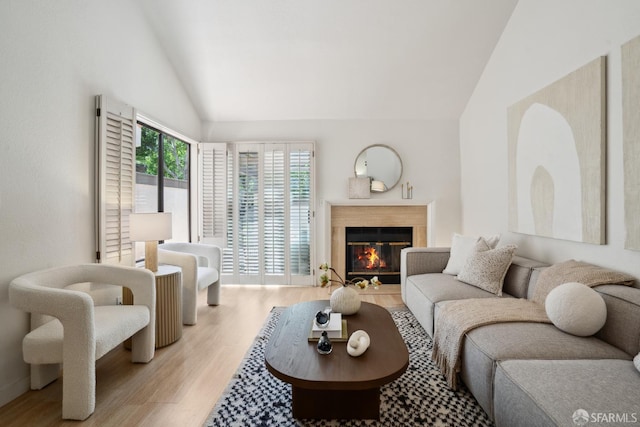 539 Pimlico Ct, Walnut Creek, CA 94597 - living room with wood finished floors, a fireplace, and high vaulted ceiling