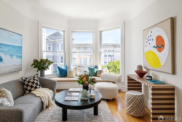 2864 Sacramento St, San Francisco, CA 94115 - living room with light wood-type flooring, healthy amount of natural light, and recessed lighting