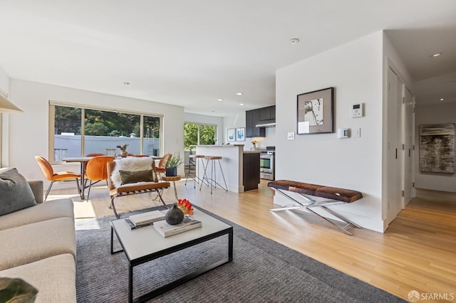 75 Roosevelt Way Unit 1, San Francisco, CA 94114 - living room with light wood finished floors and recessed lighting