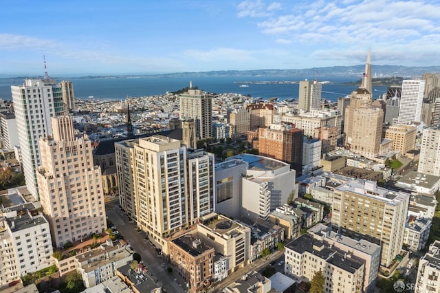 view of city with a water view