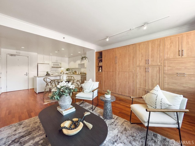 250 King St Unit 528, San Francisco, CA 94107 - living area with wood finished floors