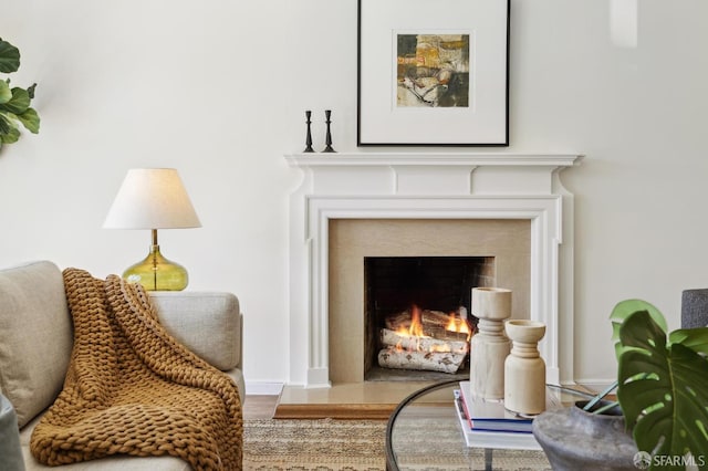 1944 15th Ave, San Francisco, CA 94116 - living area with a premium fireplace and wood finished floors