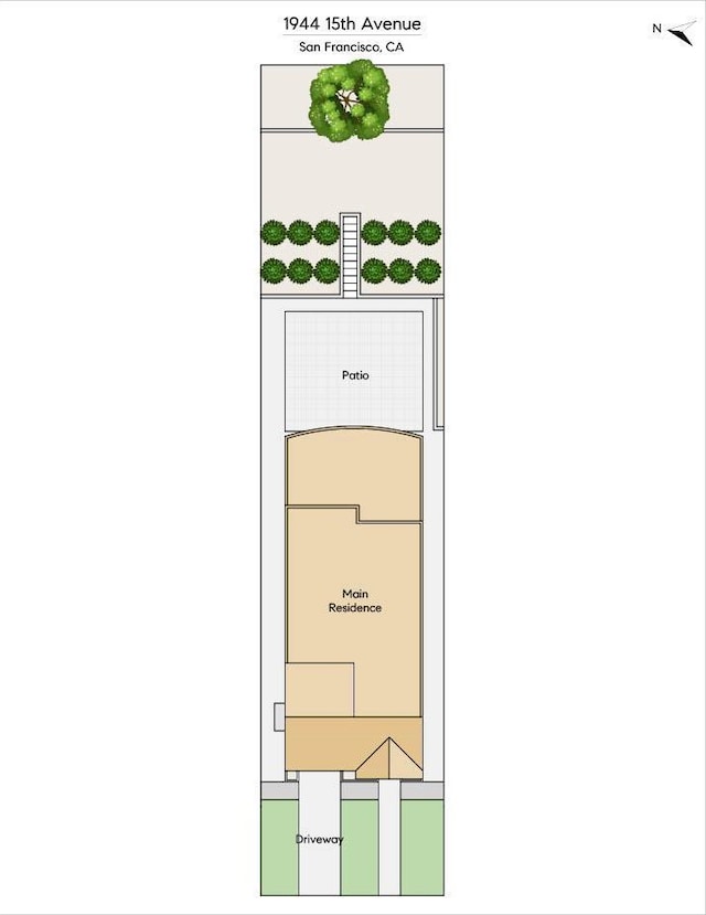 1944 15th Ave, San Francisco, CA 94116 - room layout