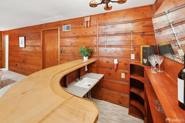 1944 15th Ave, San Francisco, CA 94116 - dining area featuring light colored carpet and wood walls