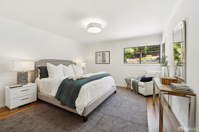 1944 15th Ave, San Francisco, CA 94116 - bedroom with wood finished floors and baseboards