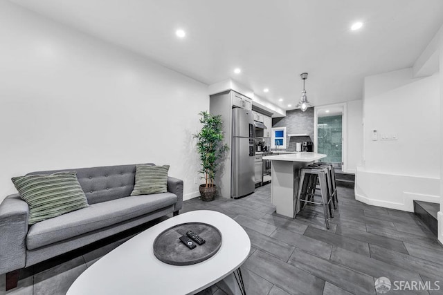 3014 Pine St Unit A, San Francisco, CA 94115 - living area with recessed lighting and baseboards
